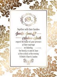 Vintage Baroque Style Wedding Invitation Card Template Elegant Throughout C Wedding Invitation Templates Marriage Invitation Card Wedding Invitation Design