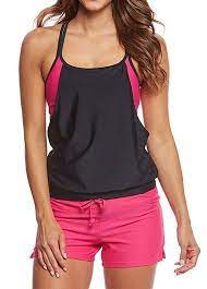 Solid Plus Size Double Up Tankini Women S Plus Size Swimwear Plus Size Swimwear Plus Size Bikini