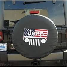 Amooca Jeep American Flag Grille Spare Tire Cover Jeep Wrangler Tire Covers Jeep Tire Cover Tire Cover