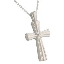 Where else to place ashes: Wrapped Cross Pendant And Necklace For Ashes In Sterling Silver
