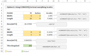 multiplying and other arithmetic with feet inches in excel