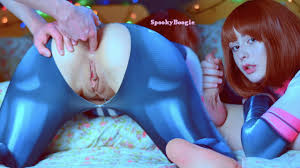 私のヒーローアカデミー:お茶子のお尻は初めて伸ばされました-コスプレティーンSpooky Boogieアナル