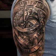 I Only Tell Of Sunny Hours Tattoo Ideas Diy Manner Tattoos Oberarm Oberarm Tattoo Mann Vorlagen Kompass Tattoo Manner