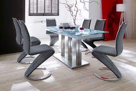 Box 1 contains 1 table. Massimo Extendable White Glass Table With 6 Black Chairs Esszimmer Ideen Esstisch Esszimmer