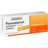 Paracetamol Ratiopharm 500 Mg Tablets 20 Pcs Medicines Otc Homoempatia Versandapotheke