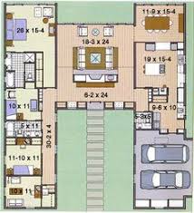 Beautiful U Shaped Bungalows House Plans Courtyard House Plans U Shaped Houses