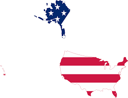 Km, the state of alaska is located in the far northwestern corner of the continent of north america. Download Flag Map Of The United States Alaska Png Image With No Background Pngkey Com
