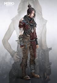 Artstation Metro Exodus Gulnara Vlad Tkach Post Apocalyptic Costume Wasteland Warrior Character Concept