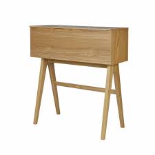 Der Sekretar Opune Hat Auch Im Kleinste Arbeitszimmer Platz Der Schmale Schreibtisch Aus Furnierter Esche Schreibtisch Schmal Buroaufbewahrung Schreibtisch