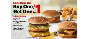 Mcdonald S Unveils New Buy One Get One For 1 Deal