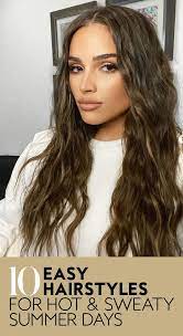 10 Easy Hairstyles For Hot And Sweaty Summer Days Hair Styles Easy Hairstyles Hair Hacks