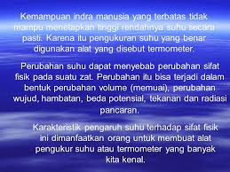 Dalam bahasa inggris, indra keenam dikenal sebagai indra keenam. Konsep S U H U Konsep Suhu Berasal Dari Kepekaan Indra Kita Dalam Membedakan Rasa Dingin Hangat Atau Panasnya Suatu Zat Menurut Konsep Energi Suhu Adalah Ppt Download