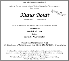 I'm peter boldt, and i live in renfrew, on. Traueranzeigen Von Klaus Boldt Trauer Im Vest