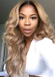 It is perfect for anyone of us who would like to give a little break to our this weave hairstyle gives you the perfect natural blend of black hair and curls. Women S Blonde Ombre Lace Front Wigs Synthetic Realistic Looking Long Wavy Wigs 26inch Blonde Weave Blonde Hair Black Girls Light Brunette Hair