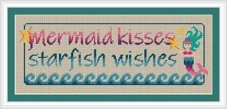 See more ideas about mermaid cross stitch, cross stitch, stitch. Little Dove Designs Mermaid Kisses Printed Cross Stitch Chart
