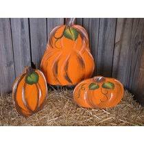 Fashioned from corrugated and embossed metals, these display this yard stake as a charming decorative accent to welcome halloween, thanksgiving and the. Garden Stakes Pumpkins Squash Outdoor Holiday Decorations You Ll Love In 2021 Wayfair