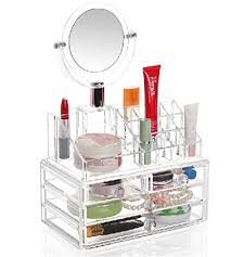 Our spacious clothes storage boxes help keep different outfits organized by occasion and in their place in large closets. Buy Dtes Cosmetic Storage Boxes Organizer Makeup Storage Organiser With Drawer Box And Mirror For Makeup Features Price Reviews Online In India Justdial