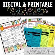 Find quality results related to e newsletter template. Digital Printable Newsletters Editable Cara Carroll