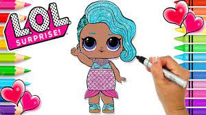 Splash Queen Lol Surprise Coloring Page Glitter Series Lol Doll Colo Lol Dolls Unicorn Coloring Pages Coloring Pages