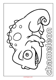 Printable Chameleon Coloring Page Pdf For Kids In 2020 Coloring Pages Chameleon Color Free Coloring Pages