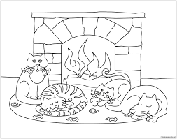 Printable coloring and activity pages are one way to keep the kids happy (or at least occupie. Winter Scenes With Cute Animals Coloring Pages Nature Seasons Coloring Pages Coloring Pages For Kids And Adults