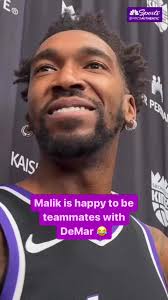 Safe to say Malik Monk is excited about his new teammate 😅 #kings #nba  #basketball #foryou