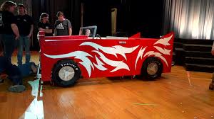 Students create Greased Lightning car for musical