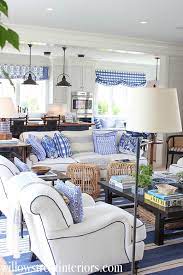 2017 Coastal Living Idea House Tour Willow Street Interiors Coastal Living Rooms Beach House Interior Blue And White Living Room