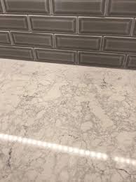 Caesarstone Montblanc Quartz Msi Dove Gray Beveled 2x6 Tile Caesarstone Grey Countertops Montana Homes