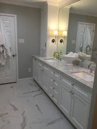 I showed her the inspo photos on. Bathrooms Tile Carrara Marble Klassisch Modern Badezimmer Dallas Von The Eclectic Floor Company