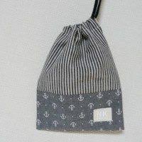 裏地なし切り返しあり 簡単 片側ひもの巾着袋の作り方 コップ袋サイズ ポーチ 作り方 キャラメルポーチ 作り方 キャラメルポーチ