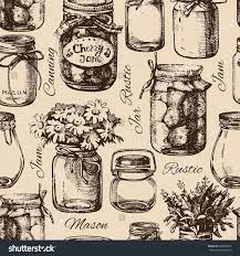 Our specialty is the name flourish design. Rustic Mason And Canning Jar Vintage Hand Drawn Sketch Seamless Pattern Vector Illustration Sponso How To Draw Hands Floral Pattern Vector Vintage Graphics
