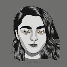 Arya Stark Maisie Williams Vector Art Illustration Vector Art Adobe Illustrator Draw Vector Art Illustration
