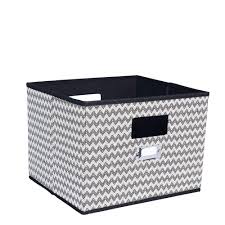 Well you're in luck, because here they come. Household Essentials 12 In D X 10 In H X 13 In W Black Chevron Canvas Cube Storage Bin 651 The Home Depot