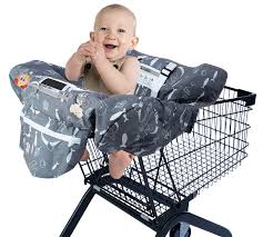 Buy Shopping Cart Cover For Baby Or Toddler 2 In 1 Fit Restaurant High Chair Cover For Baby Boy Or Girl Machine Washable Black Grey Fish Online In Turkey B08n4kl1dd
