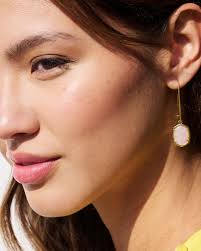 送料無料】 ケンドラスコット レディース ピアス・イヤリング アクセサリー Daphne Enamel Frame Drop Earrings  1.7"L Gold/