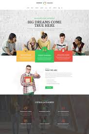 Rainbow Colleges Education Psd Template Ad Colleges Rainbow Education Template Education College College Website Online Education