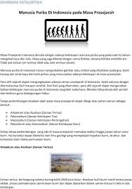 Zaman praaksara juga dikenal dengan nama zaman prasejarah. Manusia Purba Di Indonesia Pada Masa Prasejarah Pdf Download Gratis