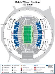 Buffalo Bills Seating Chart Ralph Wilson Stadium Detailed