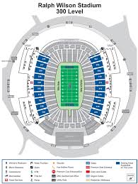 buffalo bills seating chart ralph wilson stadium detailed