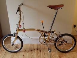 24 carat gold plated brompton s2l bicycle reaches ebay bornrich