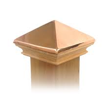 West Indies Wood Post Cap W Copper Pyramid 4x4 5x5 6x6 4x6 Post Cap Wood Fence Post Cap Wood Fence