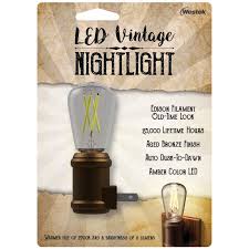 Amertac Vintage Edison Filament Led Night Light Reviews Wayfair