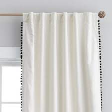 Emily Meritt Ivory Pom Pom Blackout Curtain Drapes Curtains Pom Pom Curtains Emily And Meritt
