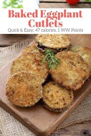 Baked Eggplant Cutlets Slender Kitchen Recipe In 2020 Baked Eggplant Eggplant Recipes Delicious Clean Eating