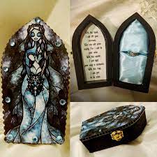 Corpse Bride Engagement Ring Box With Victors Wedding Vows Inside Only 3 Available Corpsebride Tim Burton Corpse Bride Corpse Bride Corpse Bride Wedding