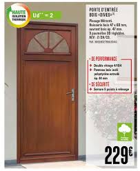 Le prix d'une porte d'entrée en aluminium est assez élevé : Offre Porte D Entree Bois Dives Chez Brico Depot