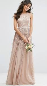 Amelia Rose Neutral Sequin Gown Asos Affiliate Asos Bridesmaid Dress Sequin Bridesmaid Dresses Womens Bridesmaid Dresses