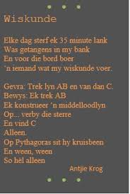 Wiskunde Antjie Krog Afrikaans Afrikaans Quotes Inspirational Quotes For Kids