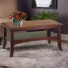 Quartersawn oak, mortise and tenon joinery, and a beveled glass top make this coffee table a welcome addition to any home. Antique Walnut Winsome Wood Craftsman Coffee Table Home Furniture